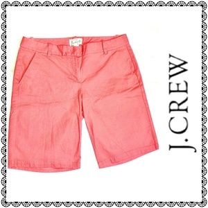 {J. Crew} coral Bermuda shorts, sz 6
